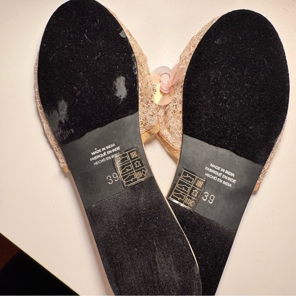 FREE PEOPLE allure embellished sequin mesh mules NWOT - Picture 5 of 5